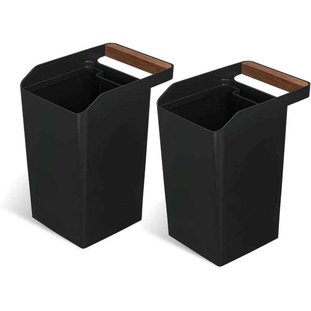 GuestSupply US | Home Zone Living Virtuoso Wastebasket, 8 Quart, Black